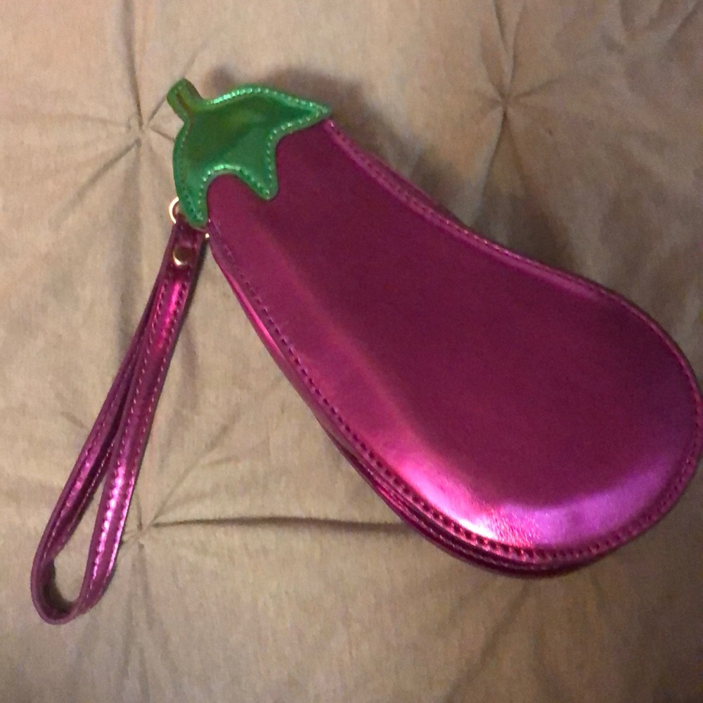 Dolls Kill eggplant clutch purse 🍆